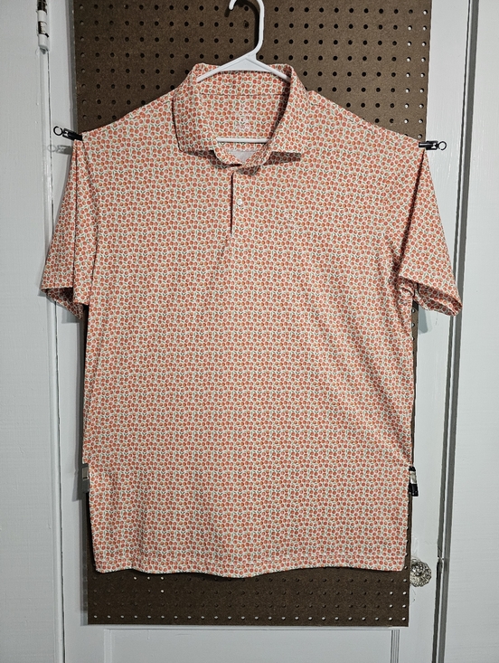 Rhoback Other - Rhoback Men's Performance Polo The Absolute Peach Print Georgia Peach XXL Golf
